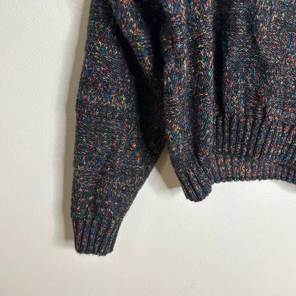 Vtg Barnes storm Multicolor Knit wool alpaca mohair blend Men's Sweater size M - Picture 2 of 9